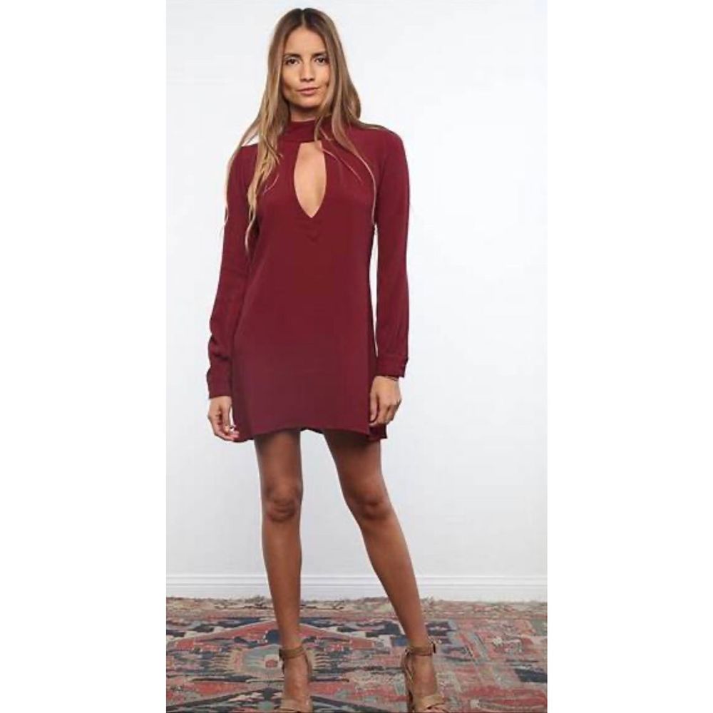FLYNN SKYE Merlot Leah Mini Dress - size Medium